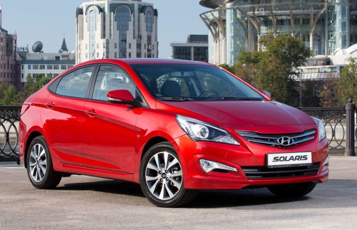 Hyundai Solaris, автомобиль, город, дорога