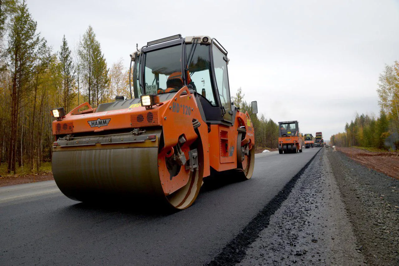 Смоленск, область, ремонт дороги, новая дорога, асфальт, каток, ремонт